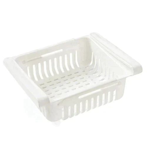 Set of 4 Adjustable Refrigerator plastic Storage Basket