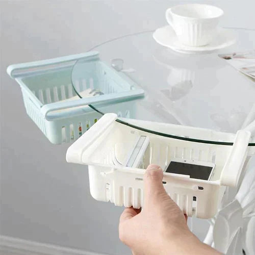 Set of 4 Adjustable Refrigerator plastic Storage Basket
