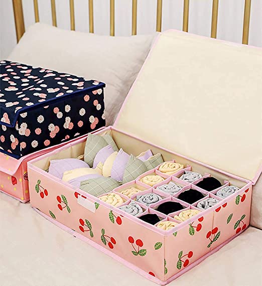 SHELF ORGANIZERS MULTI COMPARTMENT CELL FOLDABLE STORAGE BOX