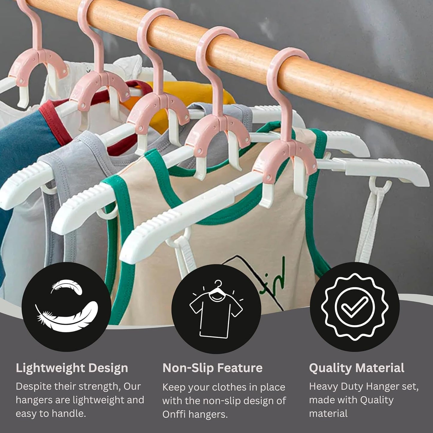 Foldable Hanger for Clothes Hanging