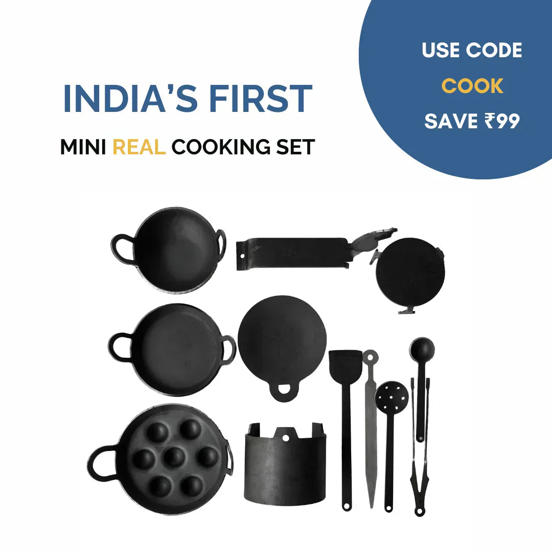 Mini real cooking set-STOP SCREEN TIME CHILDREN
