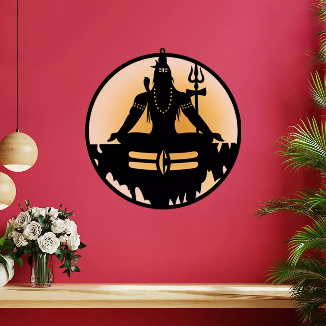 Mahadev-Shiv Ji LED Wall Decor Light