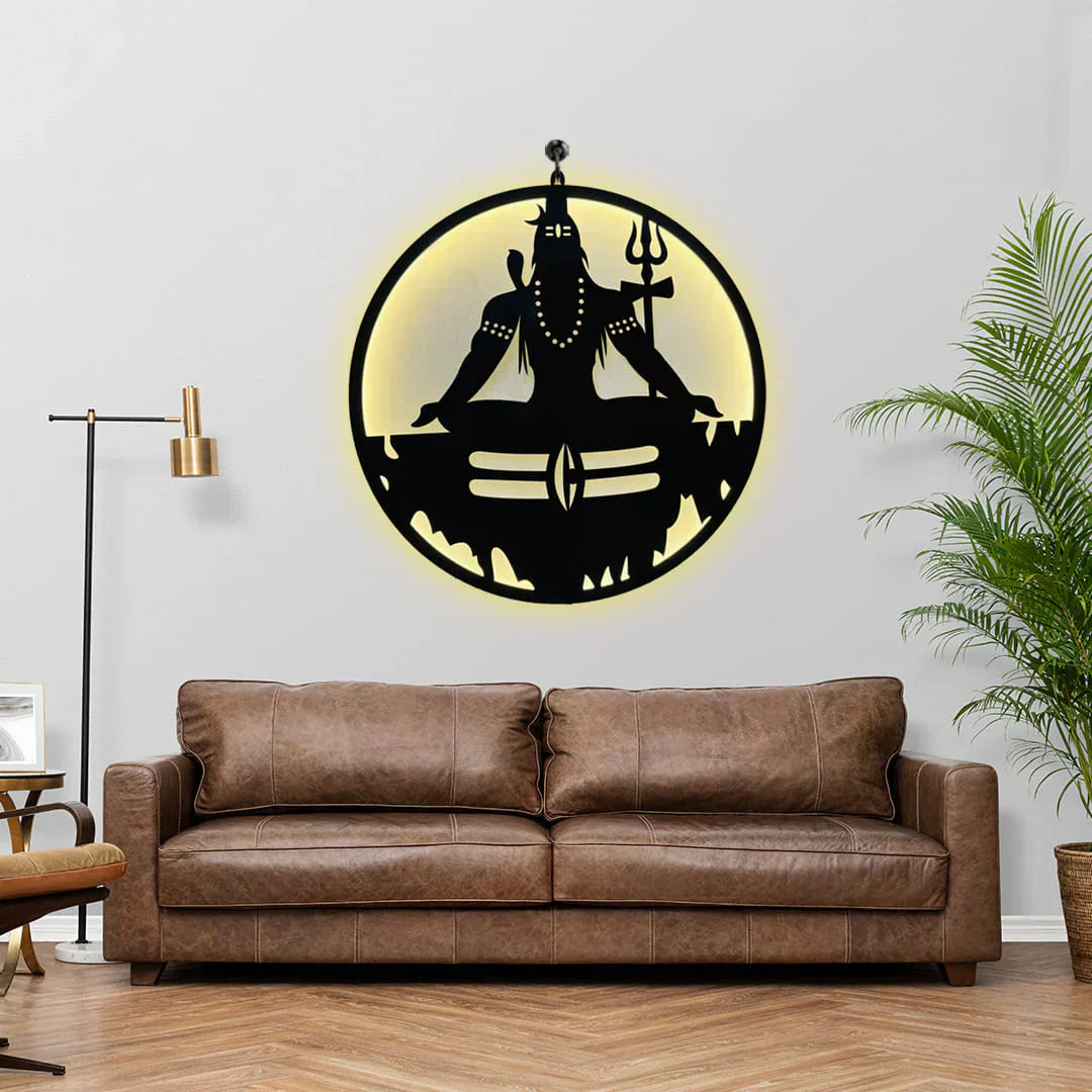 Mahadev-Shiv Ji LED Wall Decor Light