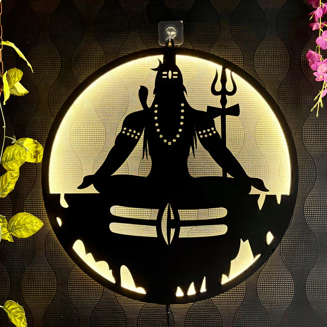 Mahadev-Shiv Ji LED Wall Decor Light