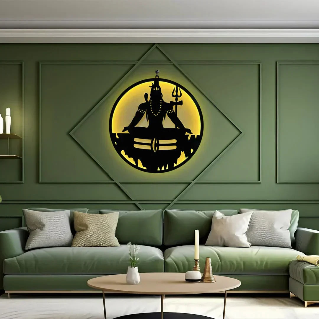 Mahadev-Shiv Ji LED Wall Decor Light