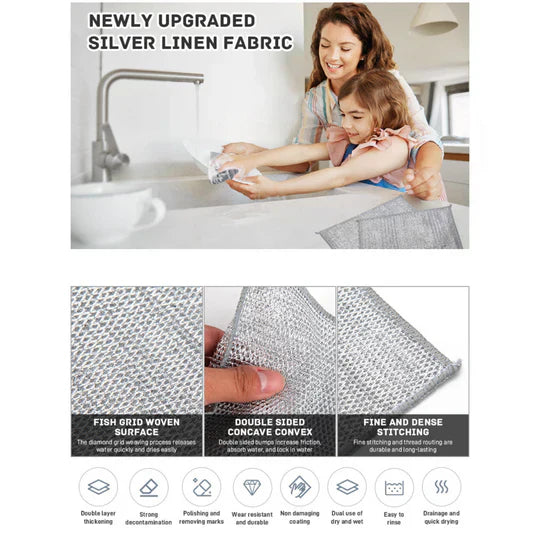 Multifunctional Non-Scratch Wire Dishcloth