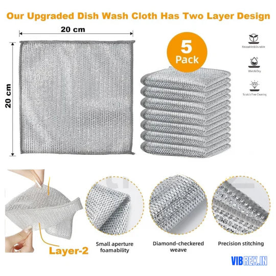 Multifunctional Non-Scratch Wire Dishcloth