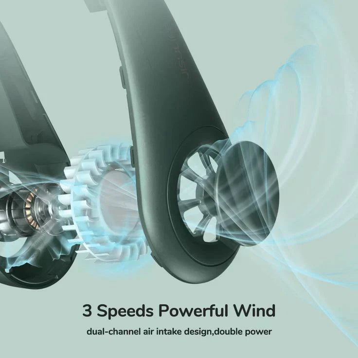 Portable Neck Fan with 360° Airflow