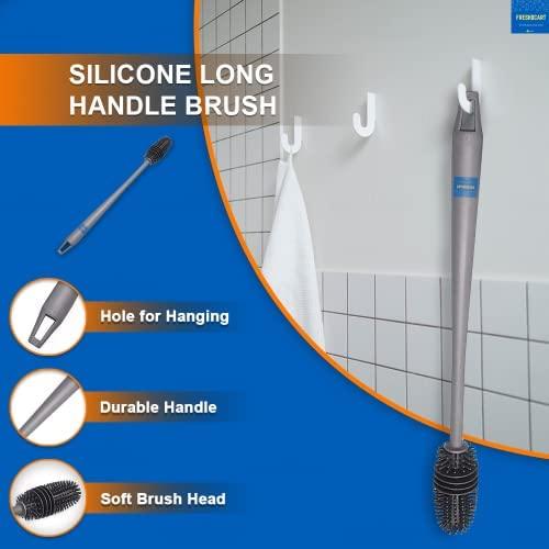 Cleaning Silicone Brush with Long Handle