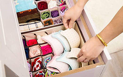 SHELF ORGANIZERS MULTI COMPARTMENT CELL FOLDABLE STORAGE BOX