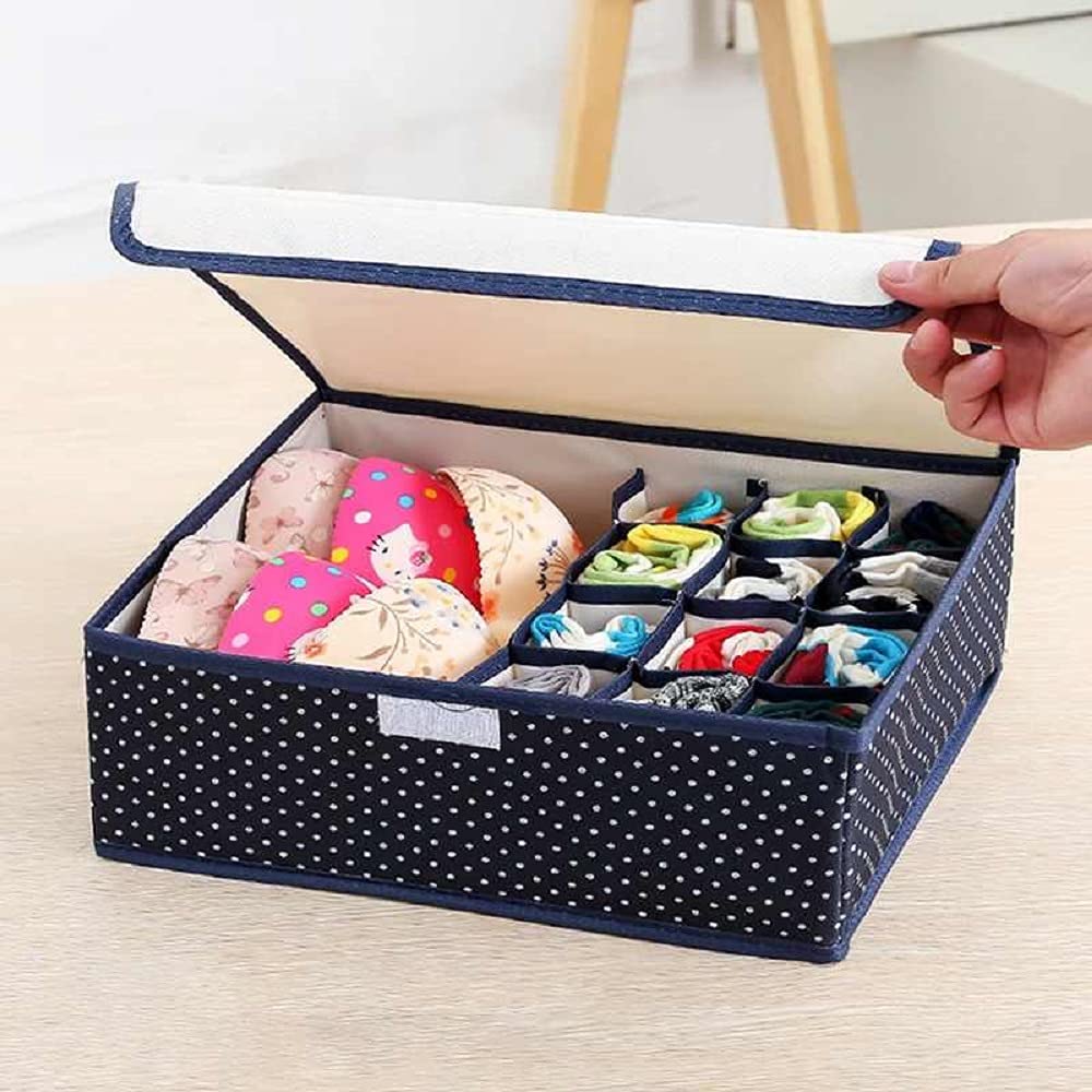 SHELF ORGANIZERS MULTI COMPARTMENT CELL FOLDABLE STORAGE BOX