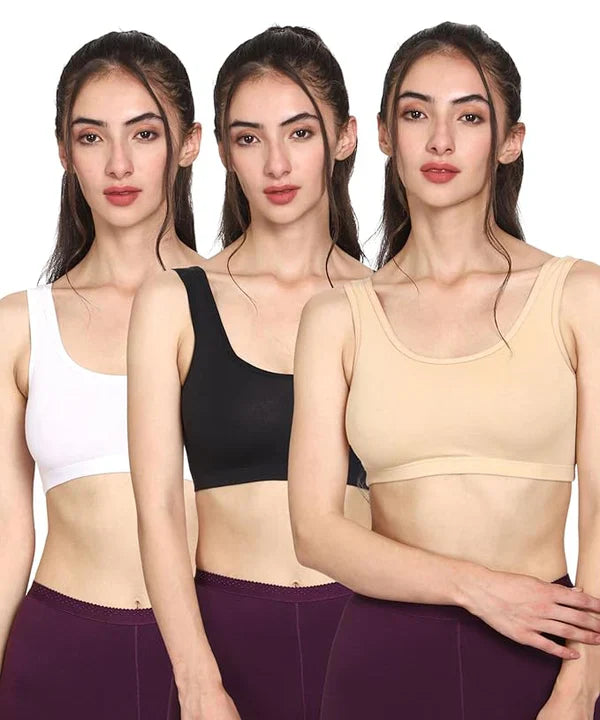 Breathable Cool Lift up Air Bra [Pack of 3]