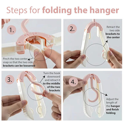 Foldable Hanger for Clothes Hanging