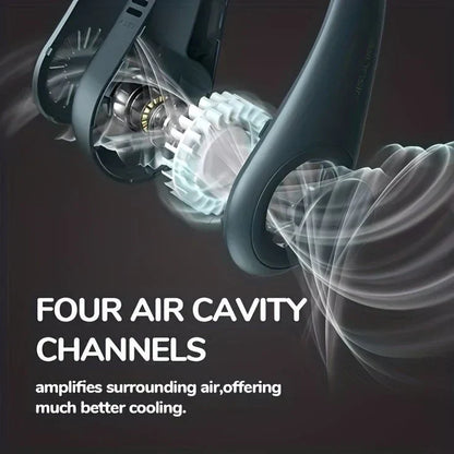 Portable Neck Fan with 360° Airflow