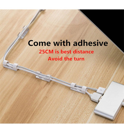 Cable Organizer Clips Desktop and Workstation Cable Management Availability