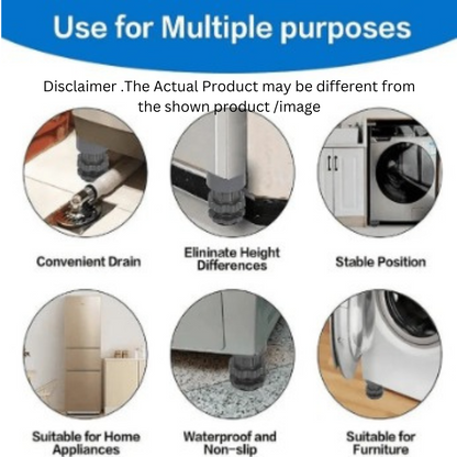 Washing Machine Adjustable Height FootsPads (Pack of 4 )
