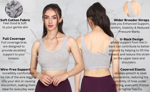 Breathable Cool Lift up Air Bra [Pack of 3]